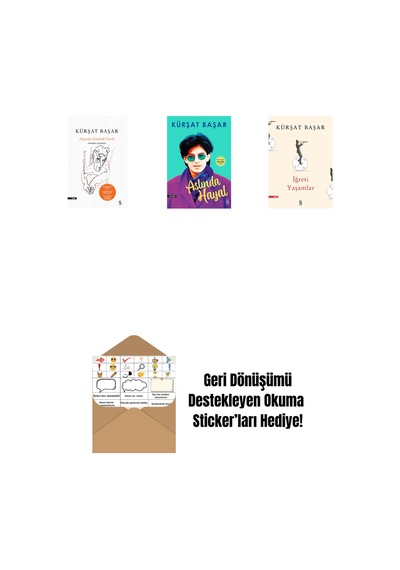 Dışarda Kötülük Vardı Ciltli + Aslında Hayal + İğreti Yaşamlar + Okuma Sticker'ları