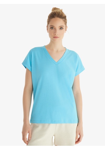 Blackspade Kadın T-shirt 60553 - Mavi Mavi