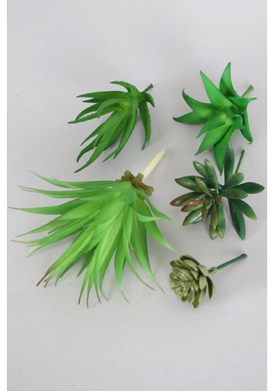 Yapay Çiçek Deposu Yapay Succulent Sukulent Set - 20