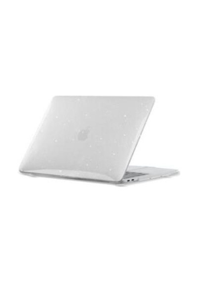 Apple Uyumlu MacBook Pro 14.2 2023 A2779 Kılıf Simli Ön Arka Kapak 001