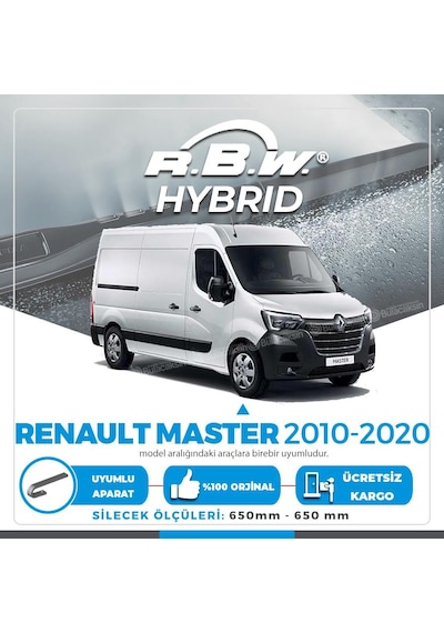 Renault Master Ön Silecek Takımı 2010-2020 Rbw Hibrit