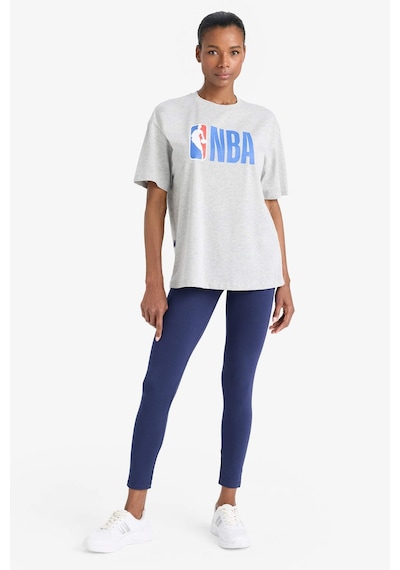 DeFactoFit NBA Wordmark Boxy Fit Bisiklet Yaka Kısa Kollu Tişört Z3128AZ25SMGR210
