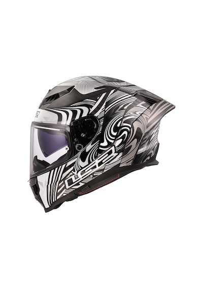 Ls2 Dragon Karbon Enthum Kask Gri - Siyah