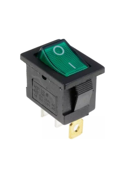 Ic-118 Anahtar Küçük On - Off Işıklı 3 Bacaklı 10 Adet-Kırmızı