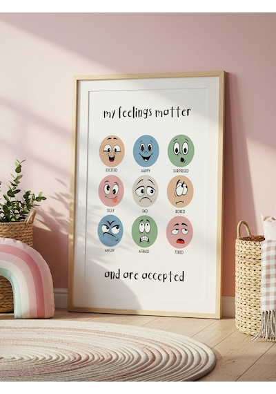My Feelings Matter Dijital Baskı Poster V3 Çerçevesiz