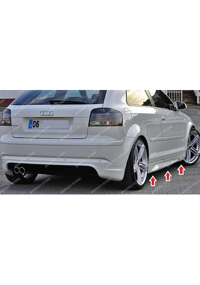 Audi A3 8p Yan Marşpiyel Seti Sağ-sol 2 Kapı Coupe Uyumlu 2004-12