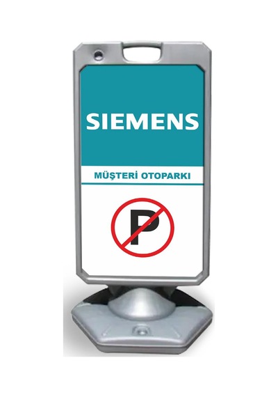 Sıemens  Reklam ve Yönlendirme Uyari Dubasi A Tabela Gri
