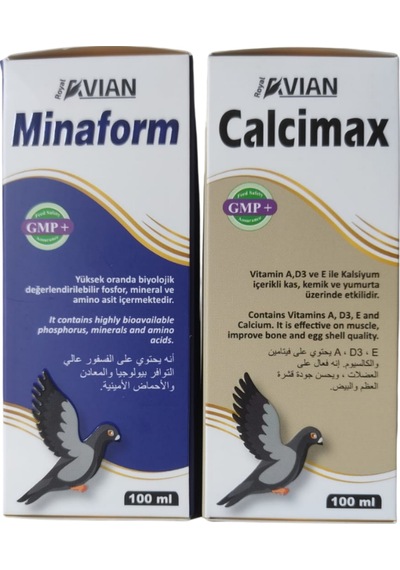 Royal Calcimax-Minaform 100 ML Kafes Kuşlarında Kabuk Ve Fosfor Desteği