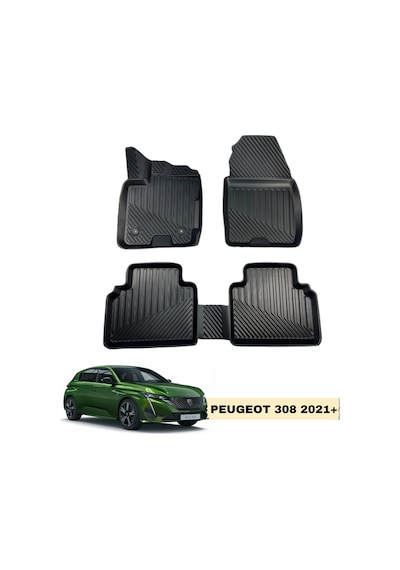 Peugeot 308 2020+ Araca Özel 3d Birebir Uyumlu Oto Paspas