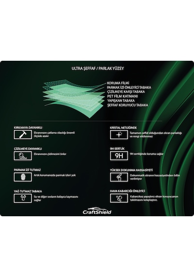 Jaecoo 7 Revive 4x2 2024-2026 Uyumlu 13.2" Multimedya 10.25" Gösterge Set 9h Nano Ekran Koruyucu Şeffaf