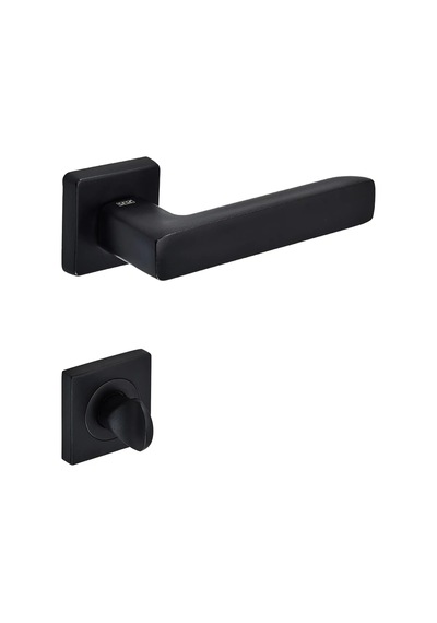 Sese Mira Modeli Rozetli Wc Kapı Kolu Siyah 200-207r-02-02
