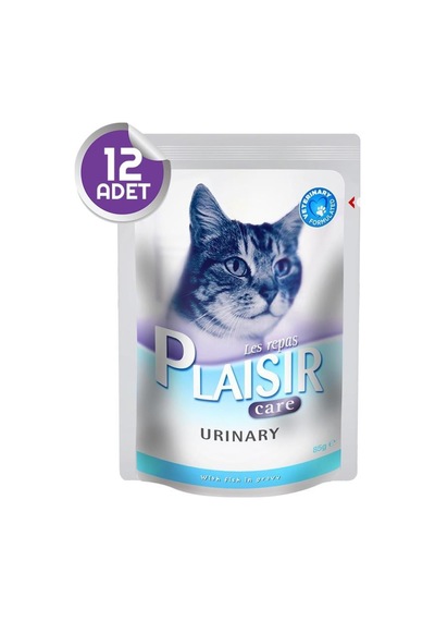 Plaisir Care Urinary İdrar Taşı Önleyici Balıklı Pouch Yetişkin Kedi Maması 12 x 85 G