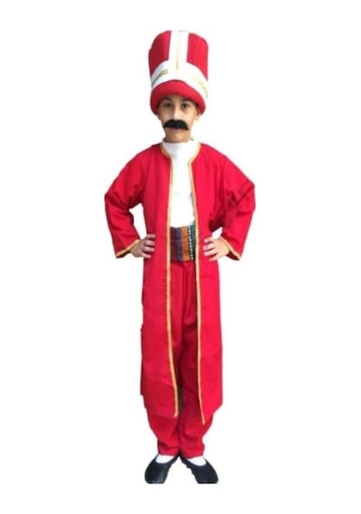 Çocuk Mehter Kıyafeti Kırmızı