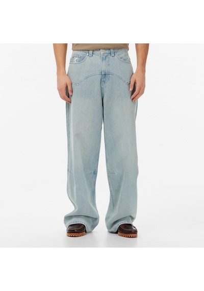 Karl Kani Og Washed Western Relaxed Baggy Erkek Mavi Pantolon Km253-010-1 Mavi