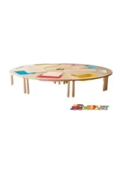 Wood&joy 8 Dilimli Üçgen Etkinlik Masası 16 Kişilik -225 Cm