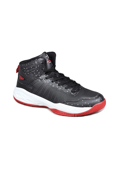 Jump Basket2851 A Black/red Merdane Kaymaz Tabanlı 001