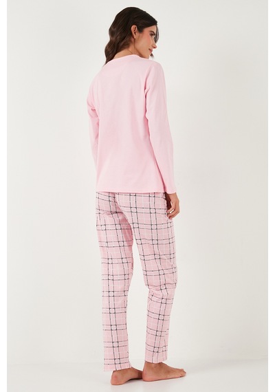 Lela Bayan Pijama Takımı 65723313 Pudra Pudra
