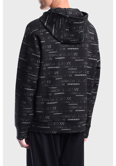 Emporio Armani Pamuklu Tamamı Logolu Kapüşonlu Sweat Erkek Sweat Em006861 Af10013 Fb563 Lacivert