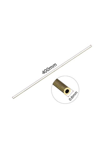 Pirinç İçi Boş Boru 0,6mm 400mm 100 Adet