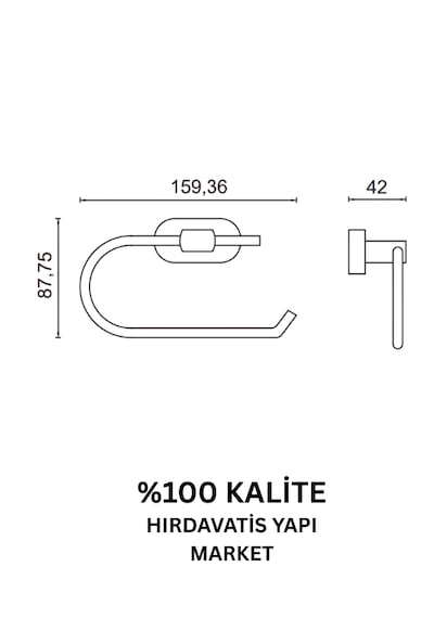 Çelik Banyo Paslanmaz Pirinç Zirve Açık Kağıtlık