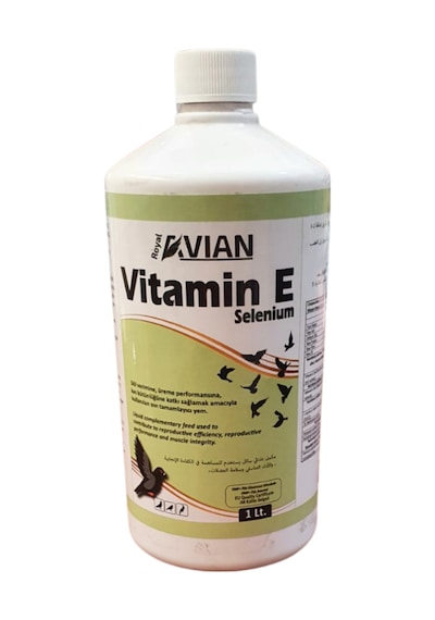 Royal Vitamin E Selenyum 1Lt Güvercin ve Kafes Kuşları Için Kızıştırıcı ve Pankreatit Destek
