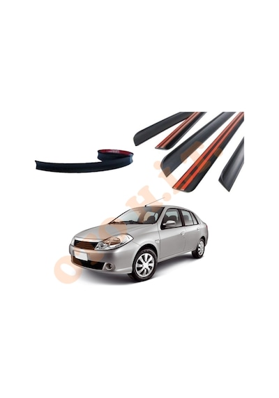 Renault Symbol 08-12 Uyumlu Bagaj Üstü Spoiler Mat Siyah