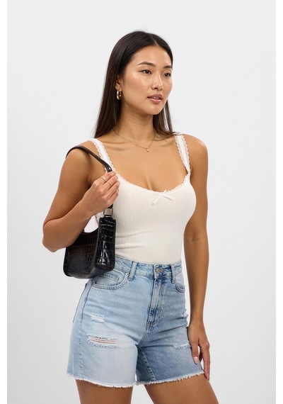 Banny Jeans Kadın Mavi Yırtık Detaylı Jean Şort