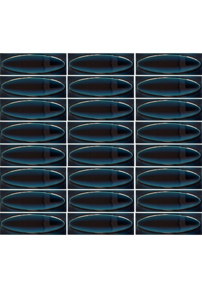 Armada Çini 7x21 Cm Elips Petrol Mavisi Çini Seramik