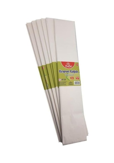 Bu-Bu Krapon Kağıdı Beyaz 50*200cm 10 LU PAKET