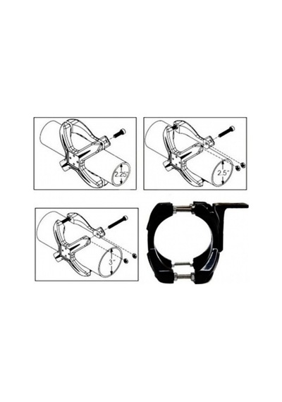 Ducki X Braket Led Montaj Ayağı Roll Bar Çap 6-7Cm Için (Çift)