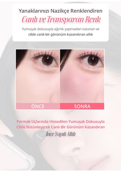 Clio Katmanlanabilir Yumuşak Dokulu Yarı Mat Bitiş Sunan Allık Essential Blush Tap M101 Fluffy Peach
