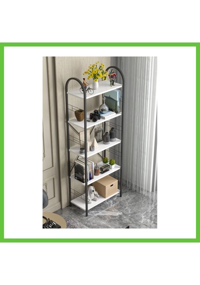 Bezos Metal Kitaplık Beyaz 180 Cm Dmc