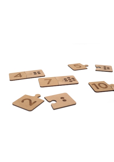 Vedemo Montessori Puzzle Ahşap Eğitici Matematik Bulmacası