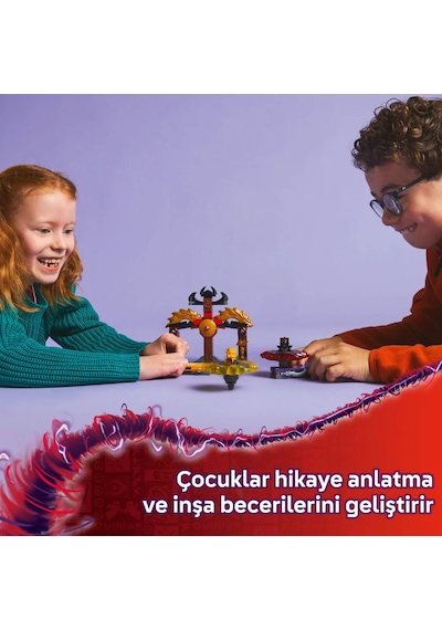 LEGO® NINJAGO® Ejderha Spinjitzu Savaş Paketi 71826 - 6 Yaş ve Üzeri Çocuklar için 2 Ninja Minifigürü İçeren Oyuncak Yapım Seti (186P)