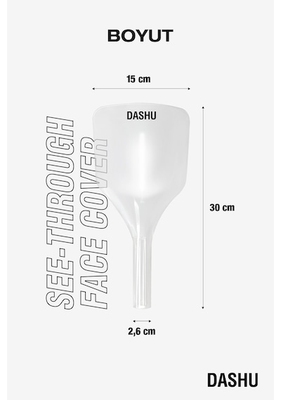Çok Amaçlı, Saç Spreyi Yüz Koruma Kalkanı Dashu Face Cover See-through