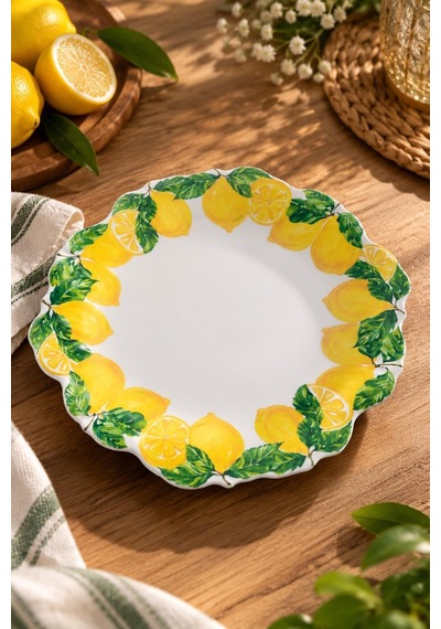 Lucky Art Limora Melamin 30 Cm 2'li Tabak Seti Dıo35001 Sarı