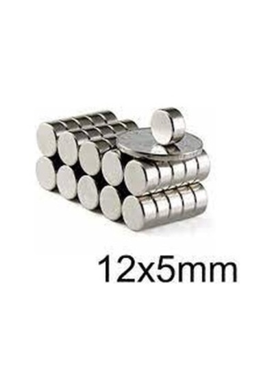 Neodyum Mıknatıs 12x5 Mm 10 Adet