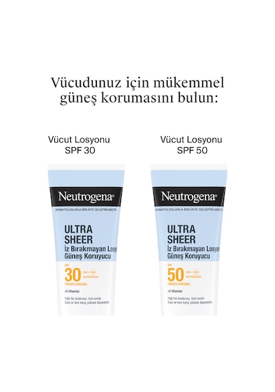 Ultra Sheer Nemlendirici Güneş Koruyucu Losyon Spf30, 200 Ml