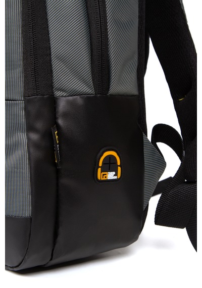 Esvelans Unisex Mini Sırt Çantası, Çok Gözlü Günlük Sırt Çantası Gri