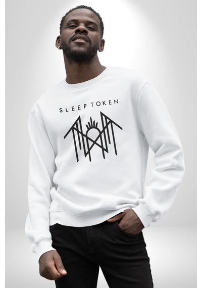 Sleep Token Unisex Beyaz Sweatshirt Beyaz