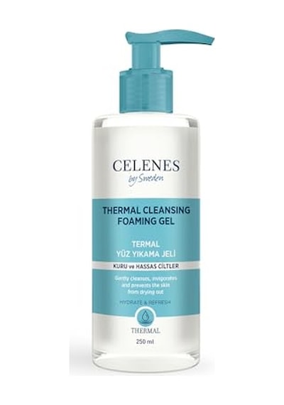 Celenes Nemlendirici Ve Canlandırıcı Thermal Yüz Temizleme Jeli Kuru Ve Hassas Ciltler 250 Ml, 7350104248116