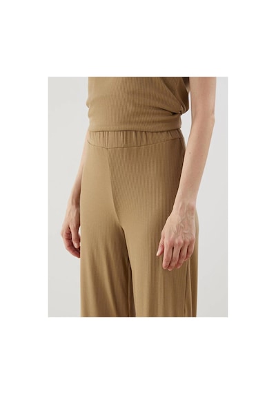 LC Waikiki Lcwaıkıkı Classic Haki Beli Lastikli Geniş Paça Kadın Pantolon
