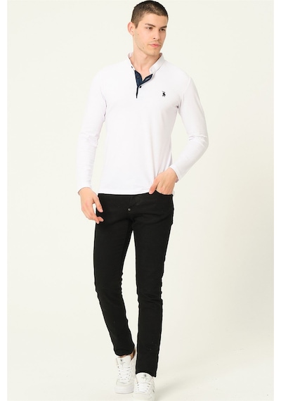 V4009 Dewberry Erkek Sweatshırt-beyaz Beyaz
