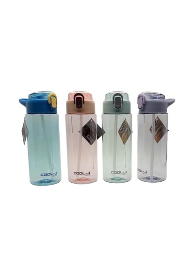 Gıpta 7587 Pipetli Matara Pctg 4 Renk 700ml Çok Renkli