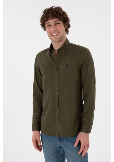 U.s. Polo Assn. Erkek Koyu Haki Gömlek Basic 50306338-vr111 Koyu Haki U.s. Polo Assn. Erkek Koyu Haki Gömlek Basic 50306338-vr111 Koyu Haki