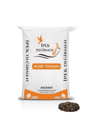 İpek Değirmen Nijer Tohumu Kuşlar İçin Kızıştırıcı Kondisyon ve Enerji Kaynağı Taze Standart Paket 1 KG