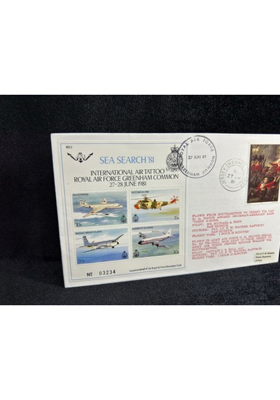 1981 İngiltere Kraliyet Hava Kuvvetleri Deniz Kurtarma Royal Air Force Raf Airmail