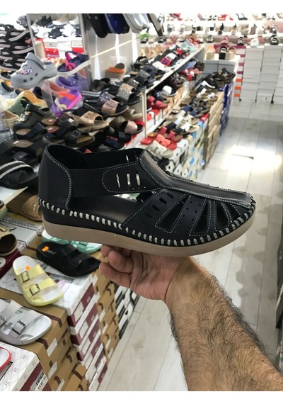 Casso Önü Kapalı Sandalet Siyah