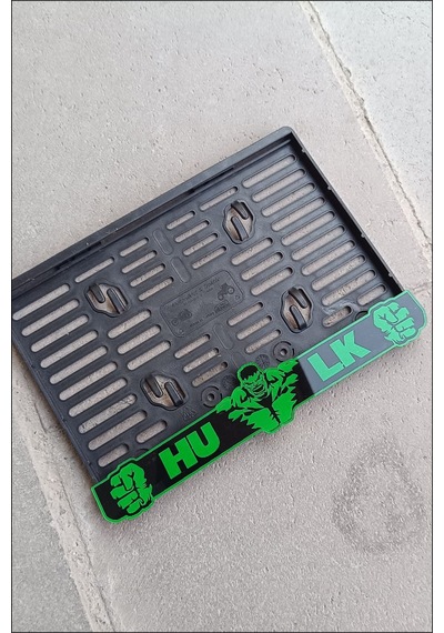 Motor Plakalık - Hulk Yazılı Plakalık - Hulk Motorsiklet Plakalık Pleksi Plakalık