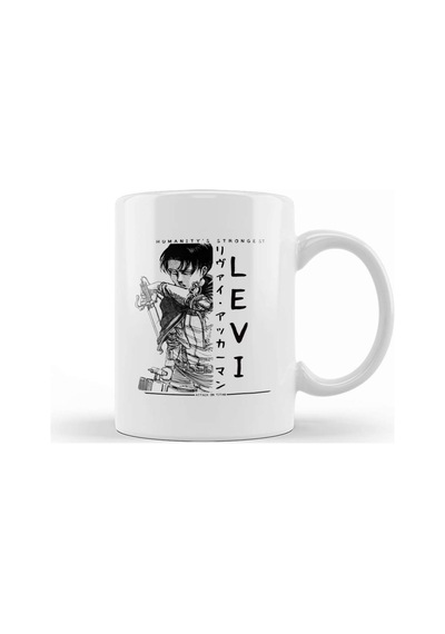 Captain Levi Attack On Titan Shingeki No Kyojin Kupa Bardak Porselen Karışık